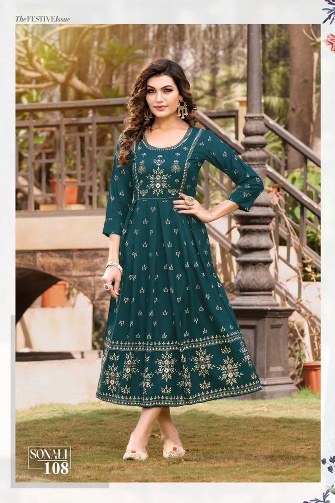 Sonali By Hirwa Anarkali Kurti Catalog